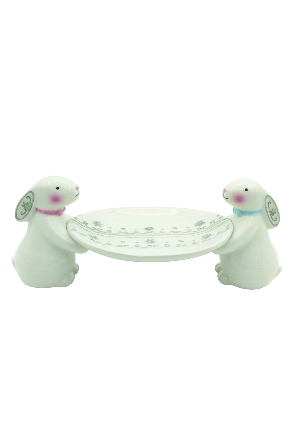 Patterned Bunny Elevated Platter