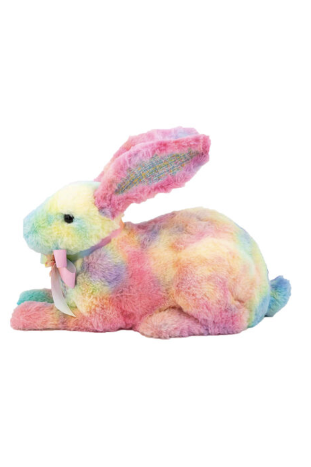 Rainbow Bunny Laying Down Figure