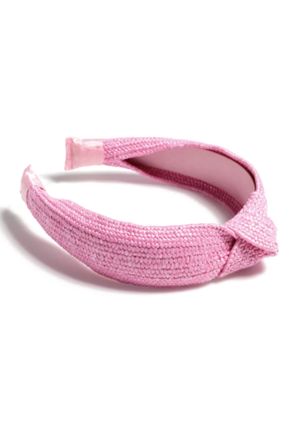 Fashion Women's Headband - Knotted Woven Pink