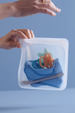 Stasher Reusable Silicone Bag - SANDWICH Aqua