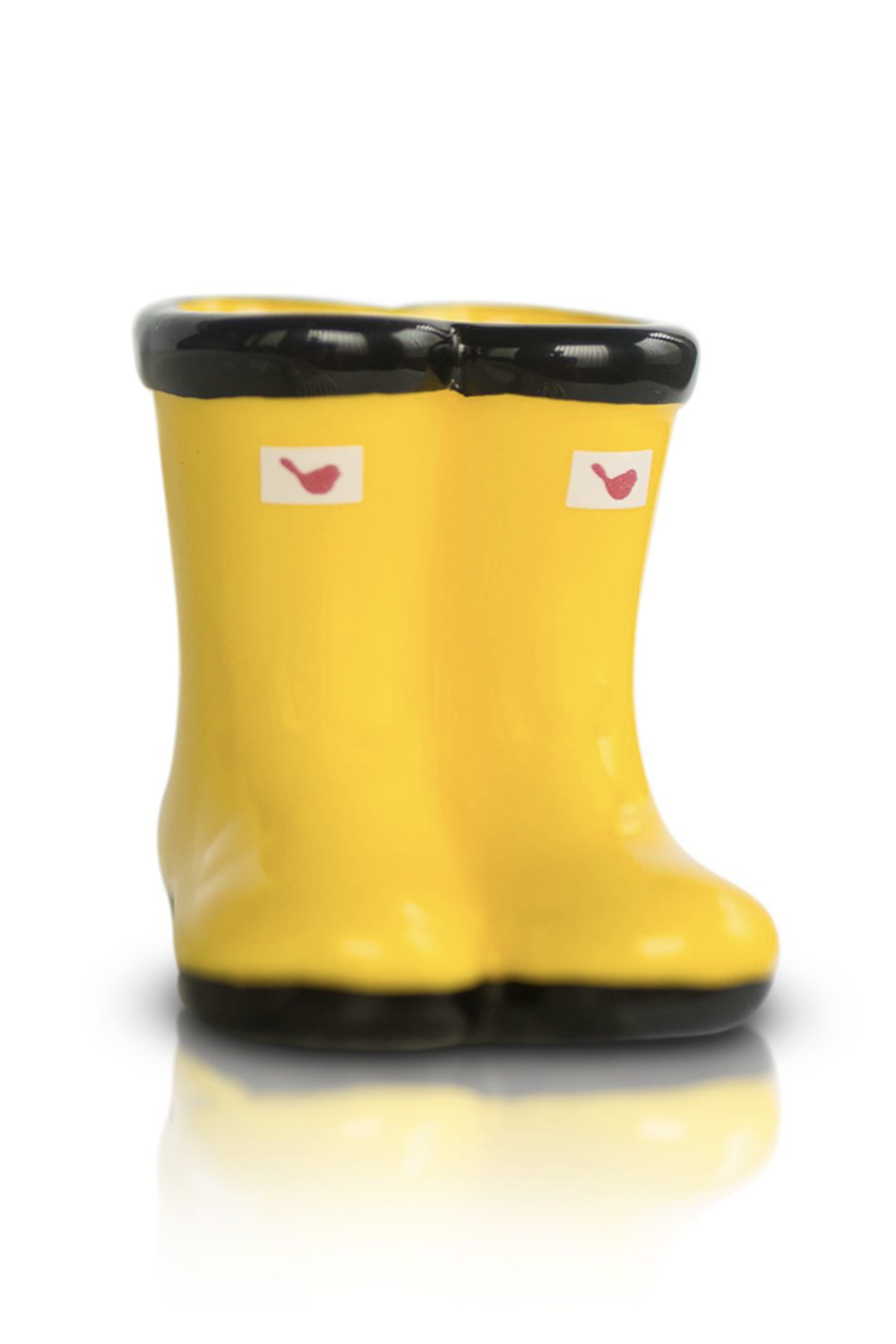 Nora Fleming Mini Attachment - St. Jude Yellow Jumpin' Puddles Galoshes