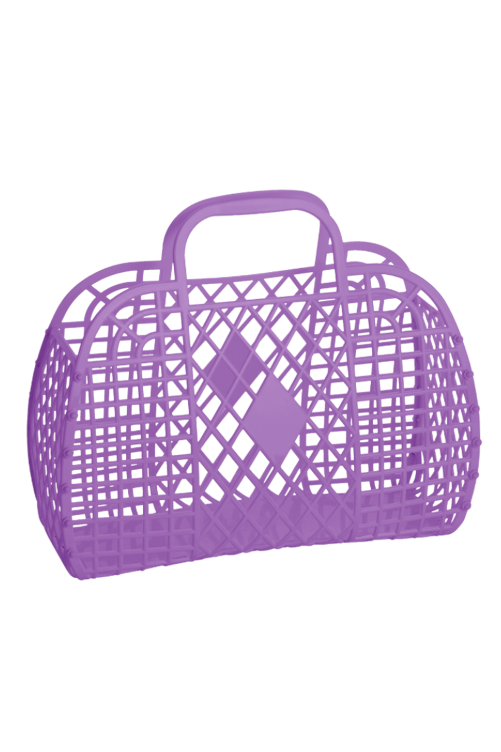 Jellie Retro Basket Bag - Purple