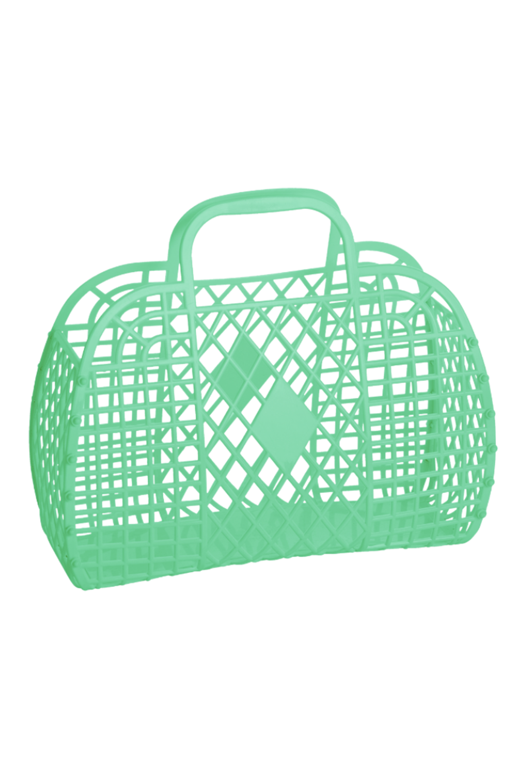 SIDEWALK SALE ITEM - Jellie Retro Basket Bag - Green