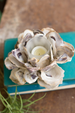 Oyster Shell Flower Votive Holder