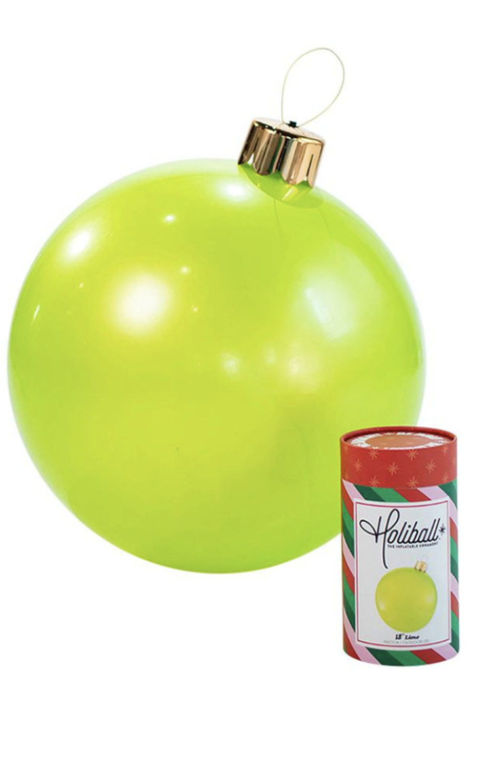 Holiball Inflatable Ornament Ball - Lime