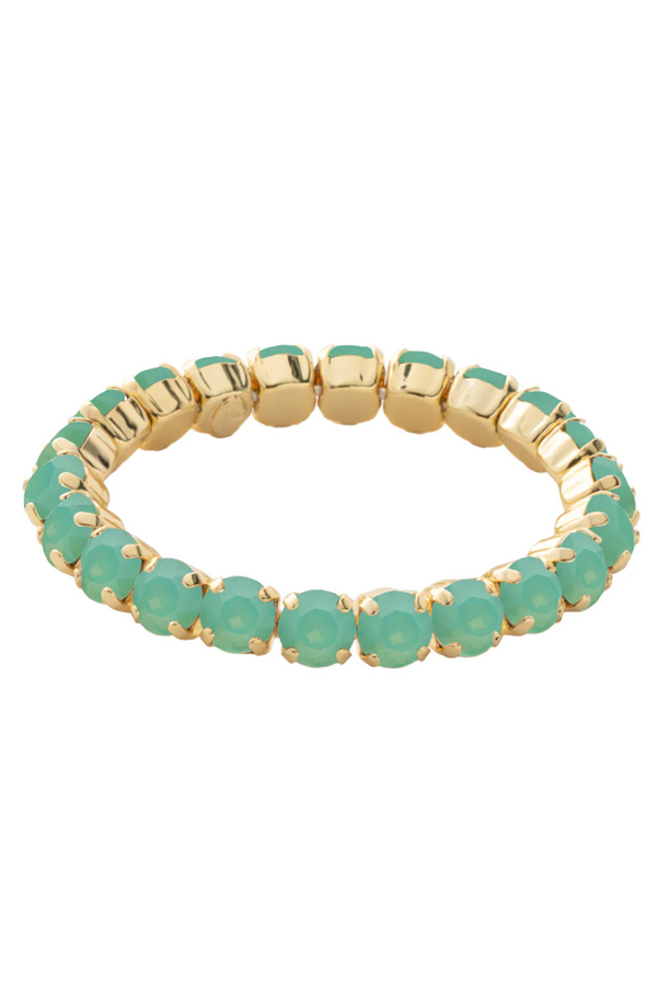 Sienna Stretch Bracelet - Bright Gold Pacific Opal