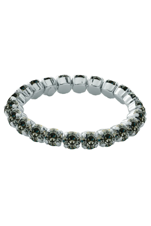Sienna Stretch Bracelet - Palladium Black Diamond