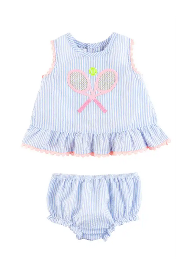 Tennis Baby Pinafore Outfit Set