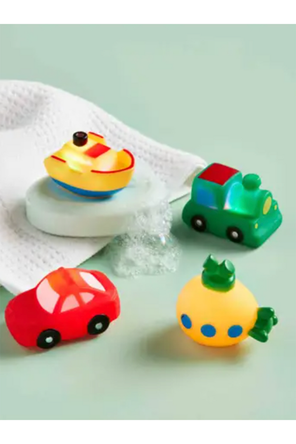 Rubber Bath Toy Set - Transportation