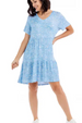 Tammy Tiered Dress - Blue