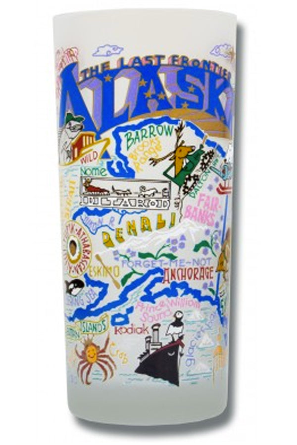 CS Frosted Glass Tumbler Cup - Alaska