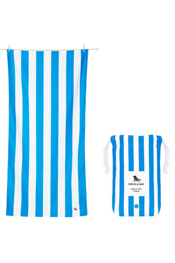 Quick Dry Beach Towel - Bondi Blue