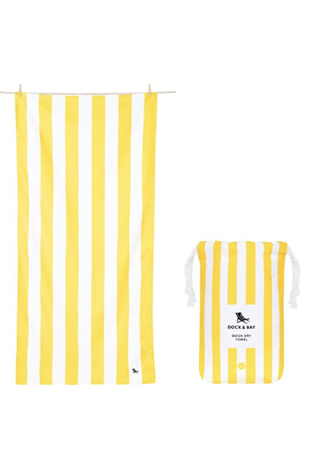 Quick Dry Beach Towel - Boracay Yellow