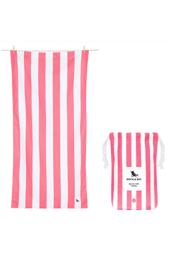 Quick Dry Beach Towel - Kuta Pink