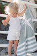 Starfish Baby Blanket - Seafoam Green