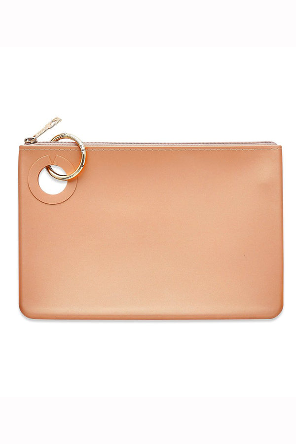 Silicone Pouch Large - Solid Rose Gold