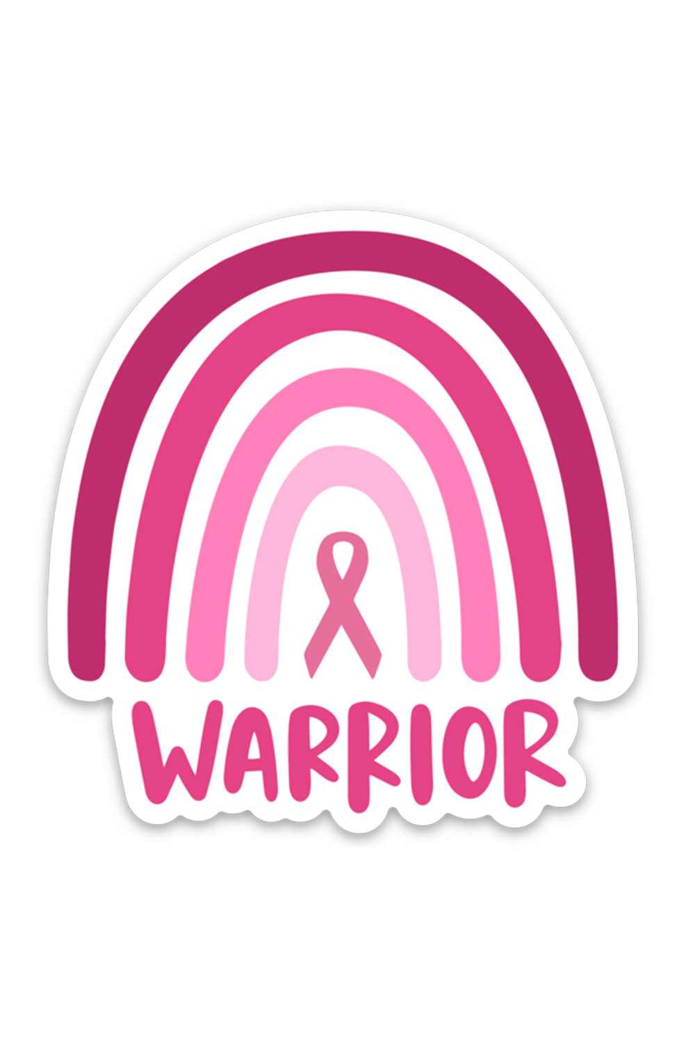Trendy Sticker - Breast Cancer Rainbow
