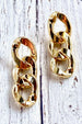 Chunky Chain Post Earring - Gold