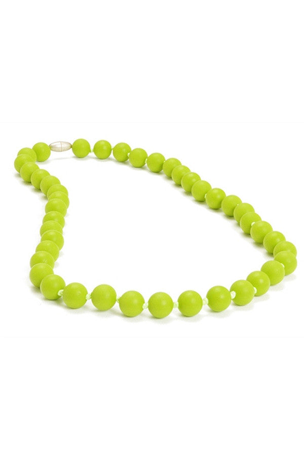 Jane Baby Teething Necklace - Chartreuse Lime Green