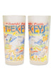 CS Frosted Glass Tumbler Cup - Florida Keys