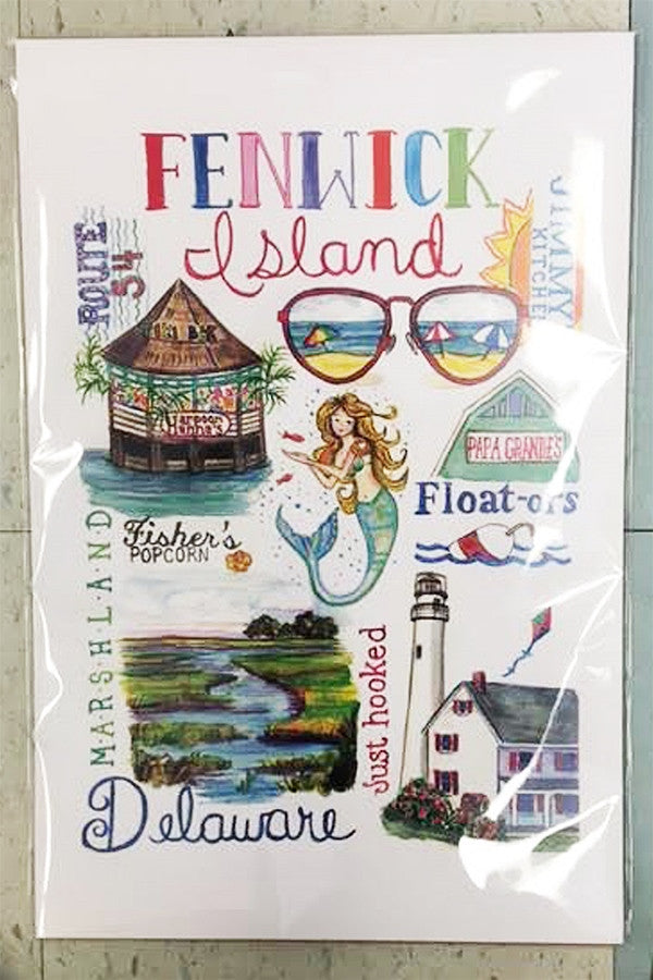 Unframed Collage - Preppy Fenwick Island