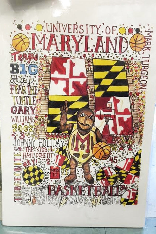 Unframed Collage - University of Maryland Terps Basketball