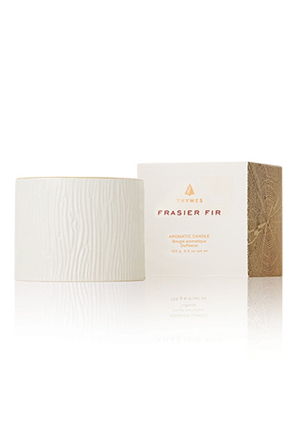 Frasier Fir Candle - Small Ceramic White