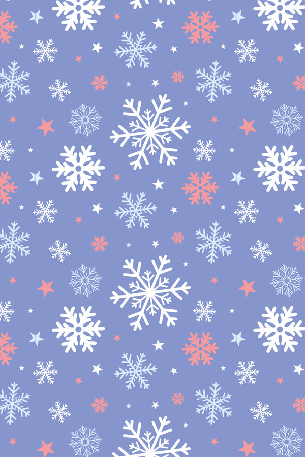 Trendy Wrapping Paper - Holiday Snowflakes