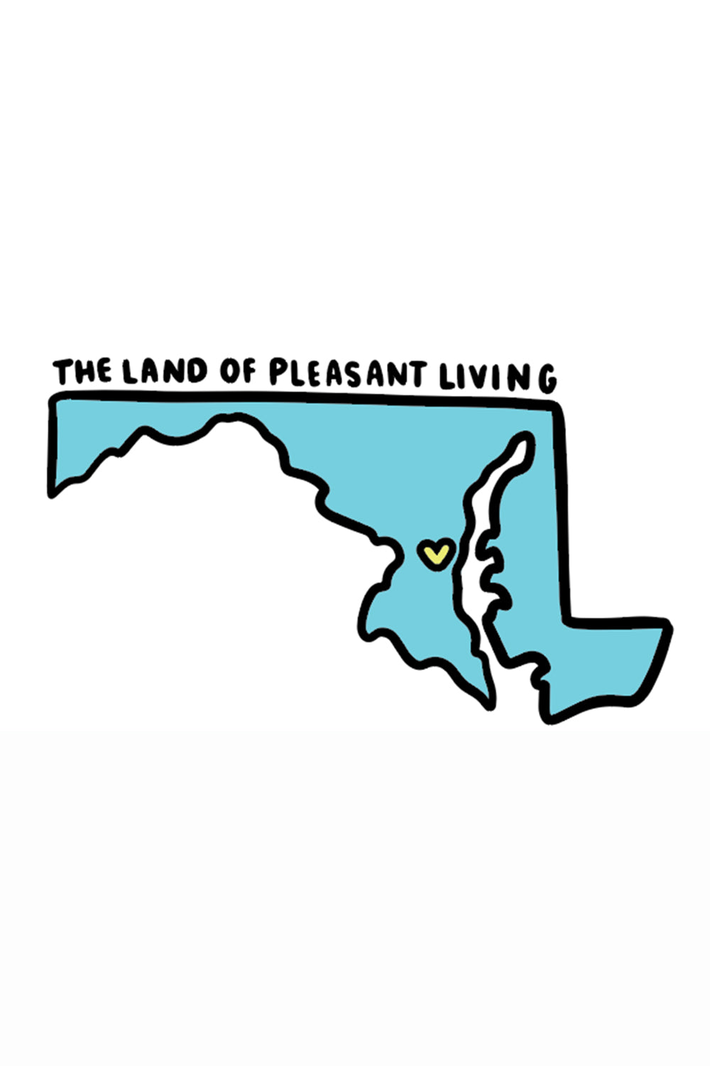 Trendy Sticker - Maryland Land of Pleasant Living