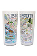CS Frosted Glass Tumbler Cup - Big Sur