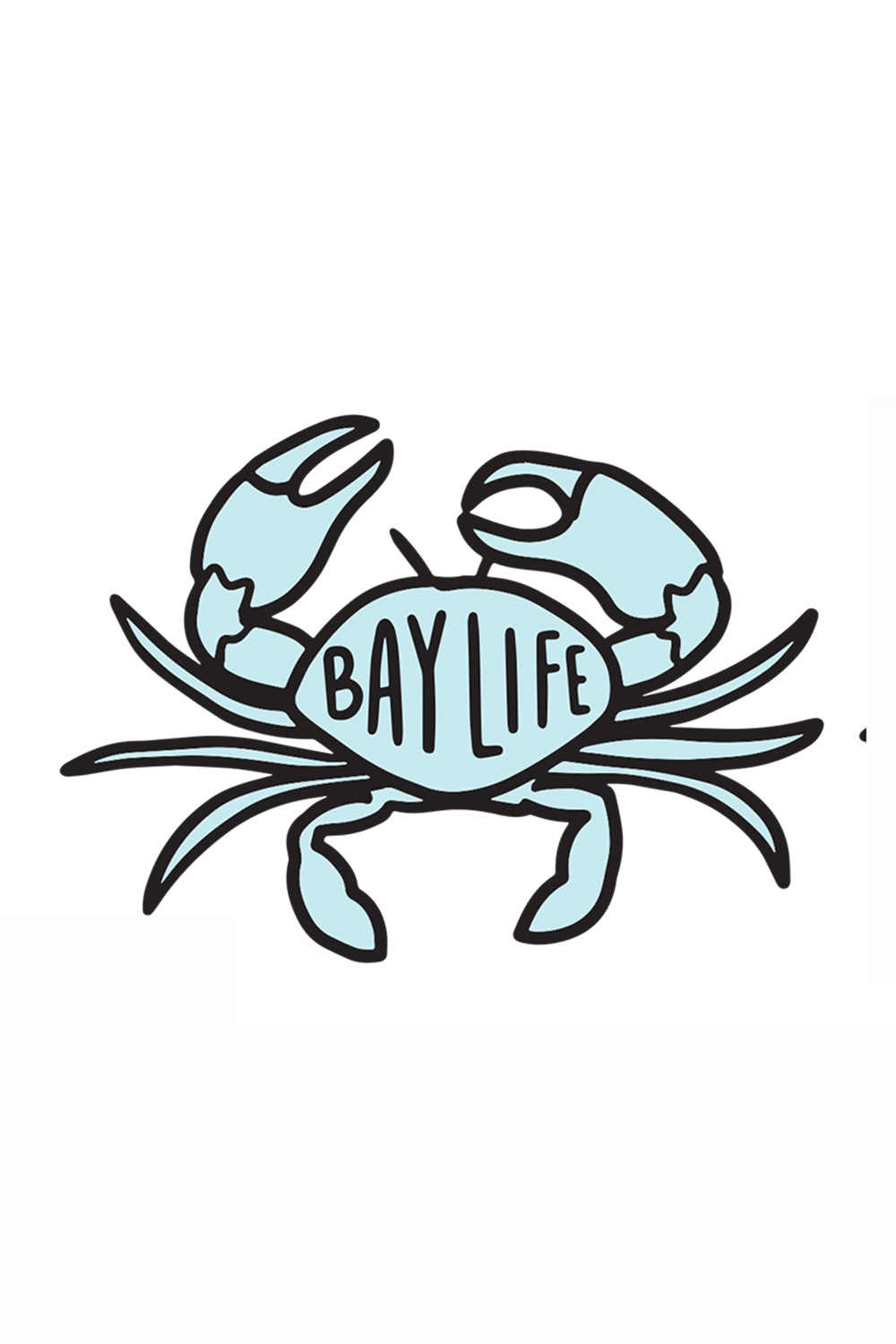 Trendy Sticker - Crab Light Blue Bay Life
