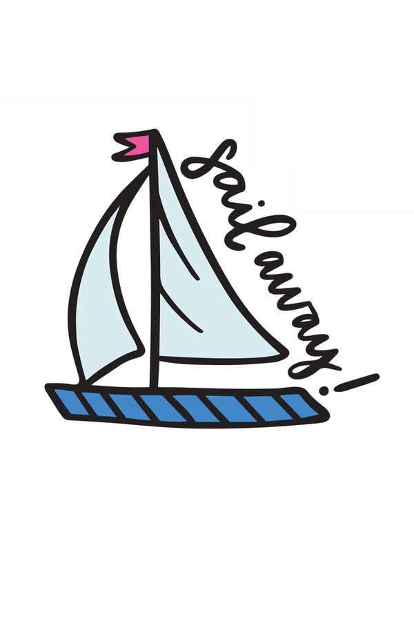 Trendy Sticker - Sailboat