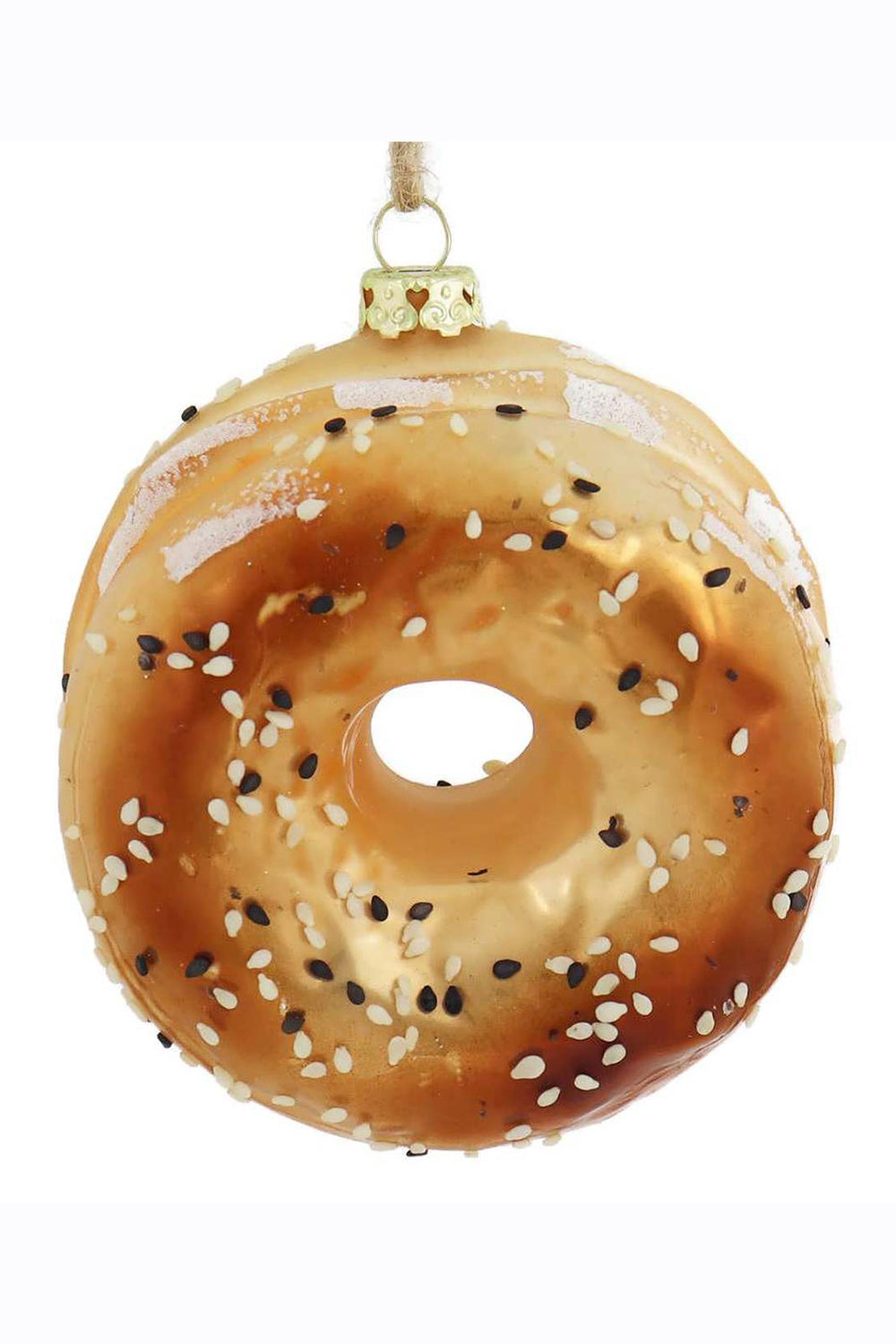 Glass Ornament - Everything Bagel