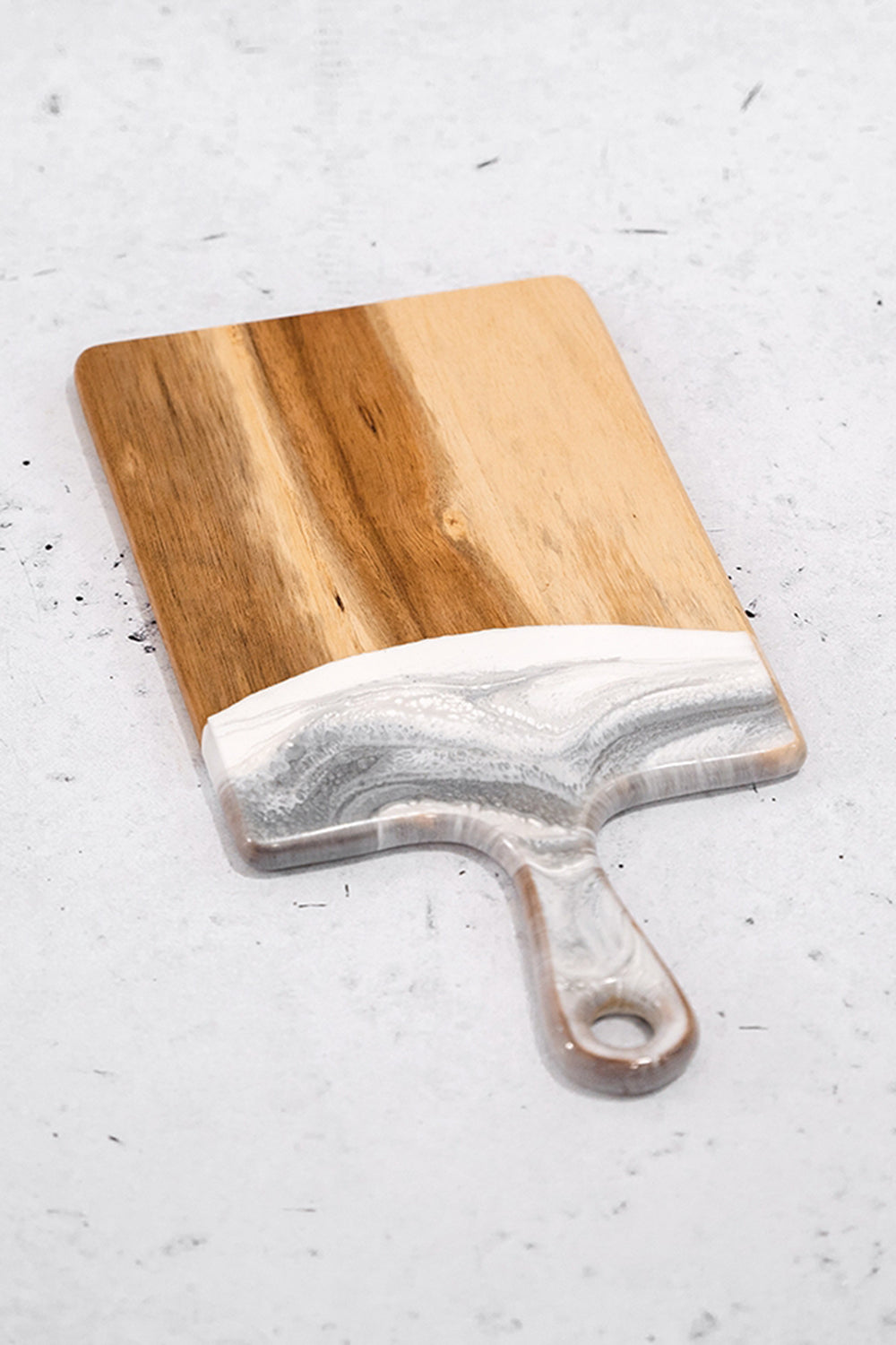 Lynnie Cheeseboard - 10x20" Acacia Marble
