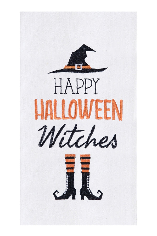 Halloween Flour Sack Towel - Happy Halloween Witches