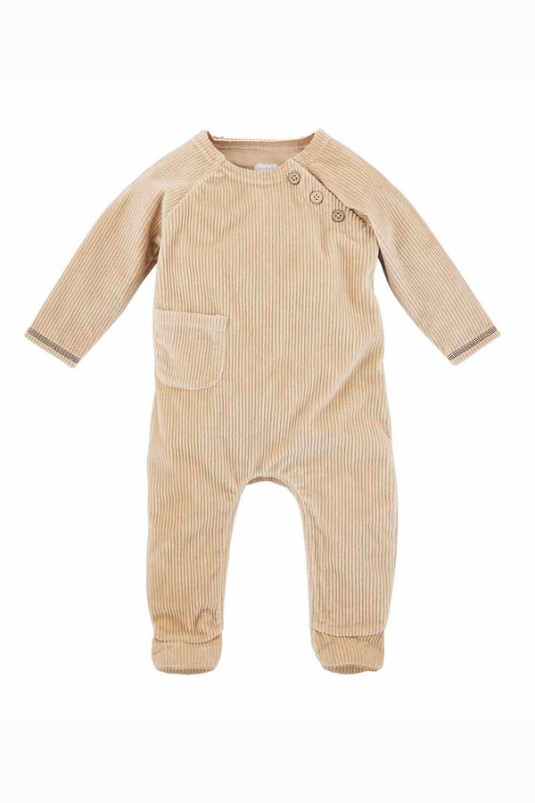 Baby Sleeper Outfit - Tan Velour