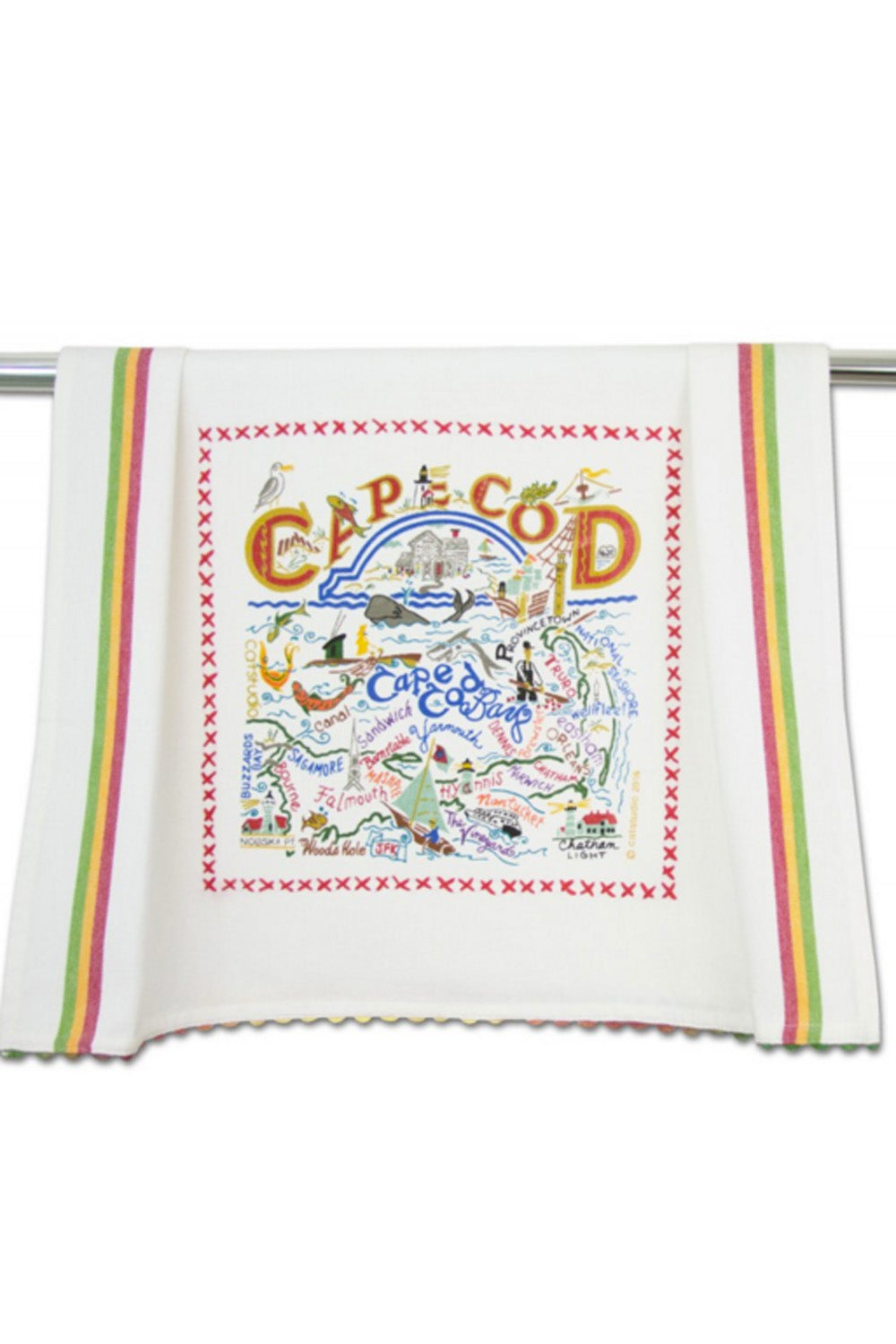CS Embroidered Dish Towel - Cape Cod