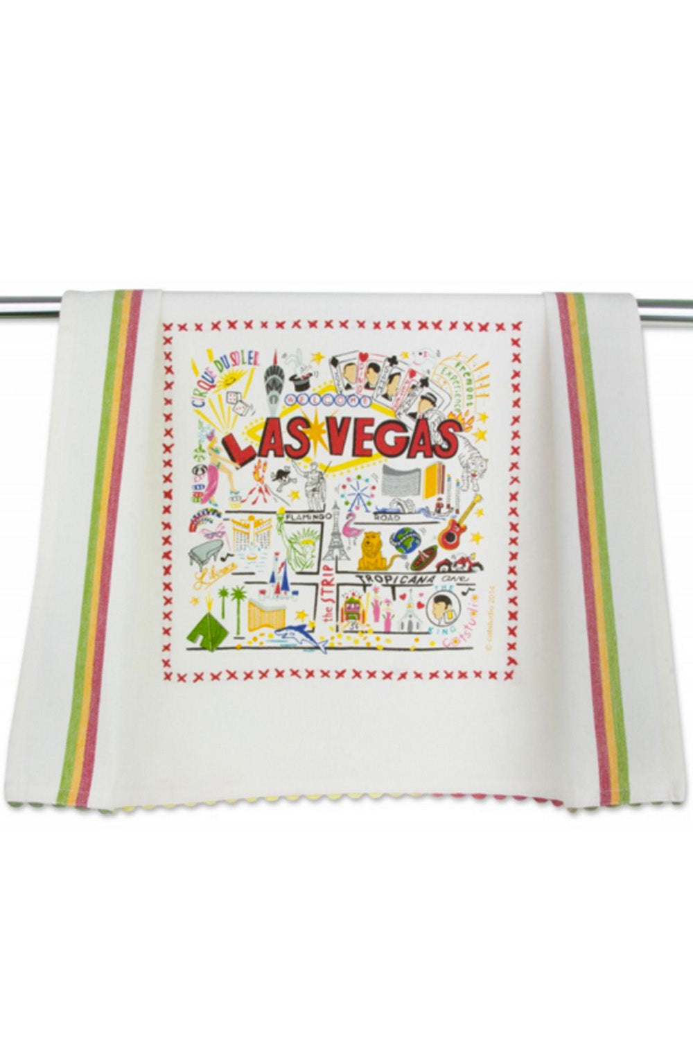 CS Embroidered Dish Towel - Las Vegas