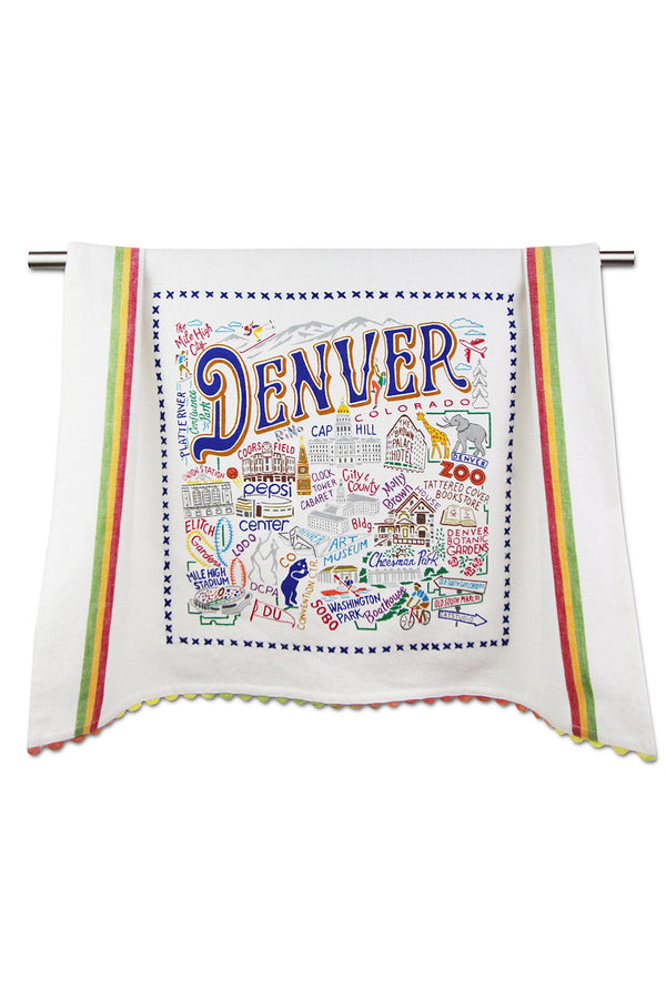 CS Embroidered Dish Towel  - Denver