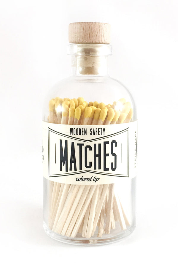 Colored Matches - Vintage Apothecary Yellow
