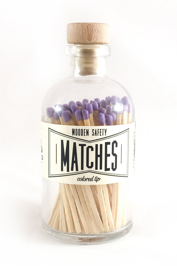 Colored Matches - Vintage Apothecary Lavender
