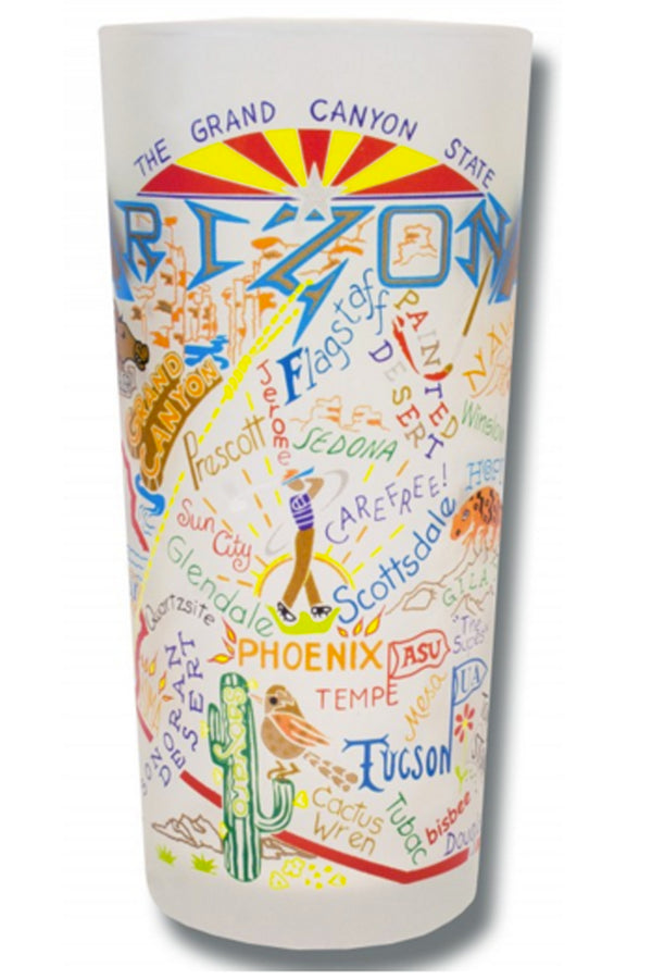 CS Frosted Glass Tumbler Cup - Arizona