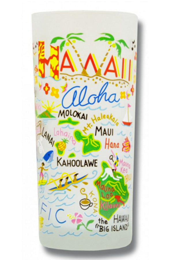 CS Frosted Glass Tumbler Cup - Hawaii