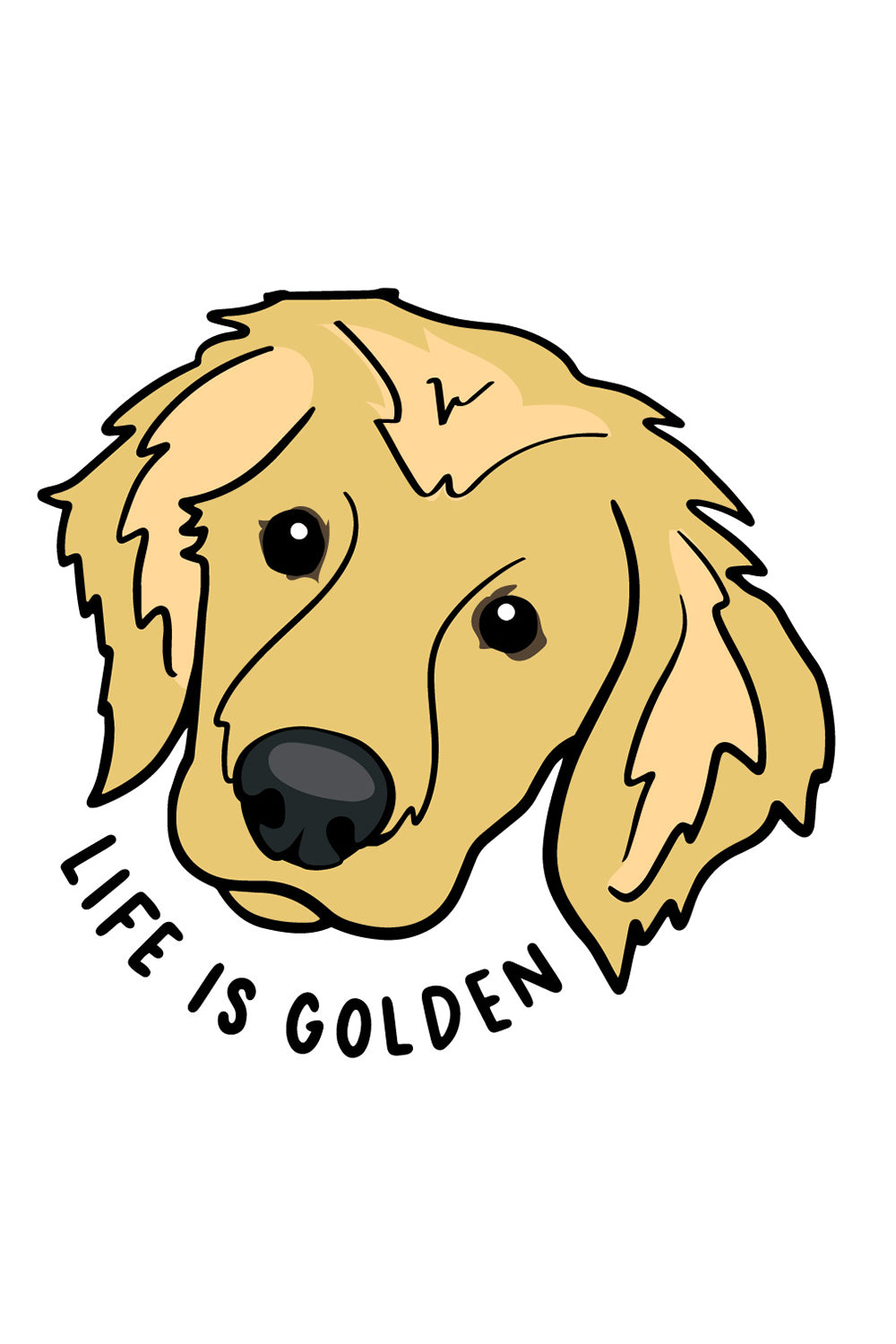 Trendy Sticker - Golden Retriever