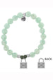 SIDEWALK SALE ITEM - Tiffany Jazelle Green Angelite Stone Bracelet - Unbreakable