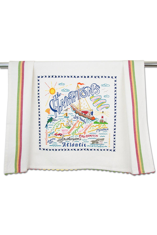 CS Embroidered Dish Towel  - The Hamptons