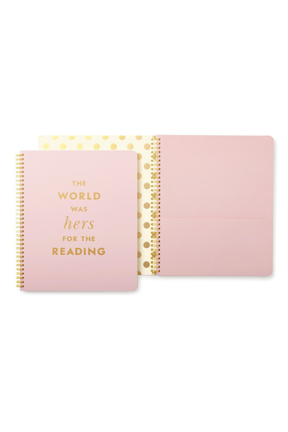 Large Kate Spade Spiral Notebook - Hers for the Reading