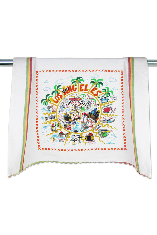 CS Embroidered Dish Towel  - Los Angeles