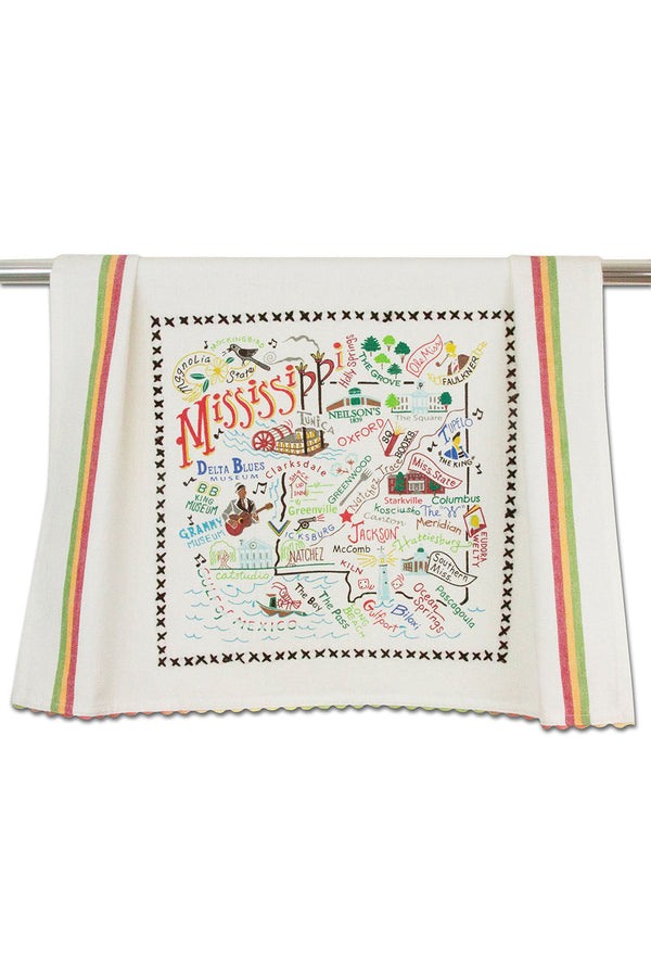 CS Embroidered Dish Towel - Mississippi