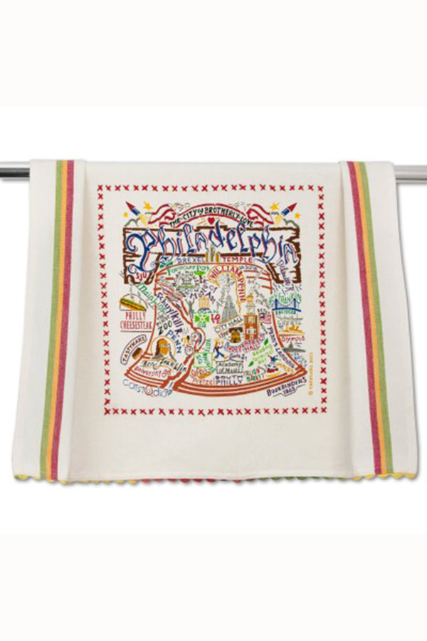 CS Embroidered Dish Towel  - Philadelphia